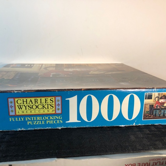 Milton Bradley 1995 - Charles Wysocki's COWBOY BOOTS #4679-22 - 1000pc Puzzle - Picture 6 of 7